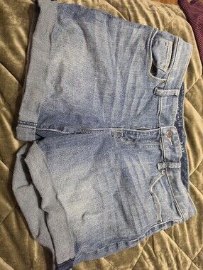 The Limited Blue Denim Easy Short